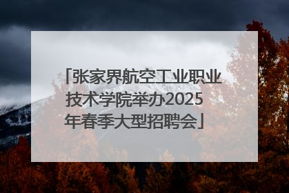 张家界航空工业职业技术学院举办2025年春季大型招聘会