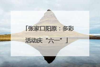 张家口阳原：多彩活动庆“六一”