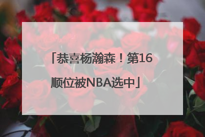 恭喜杨瀚森！第16顺位被NBA选中