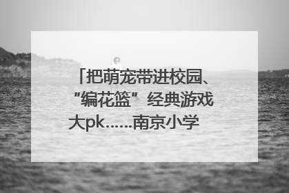 把萌宠带进校园、“编花篮”经典游戏大pk……南京小学花式“庆六一”
