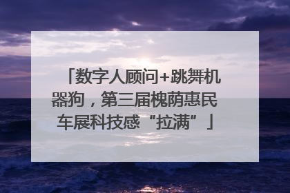 数字人顾问+跳舞机器狗，第三届槐荫惠民车展科技感“拉满”