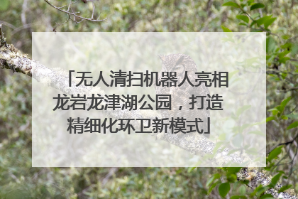 无人清扫机器人亮相龙岩龙津湖公园，打造精细化环卫新模式