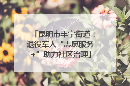 昆明市丰宁街道：退役军人“志愿服务+”助力社区治理