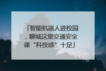 智能机器人进校园，聊城这堂交通安全课“科技感”十足