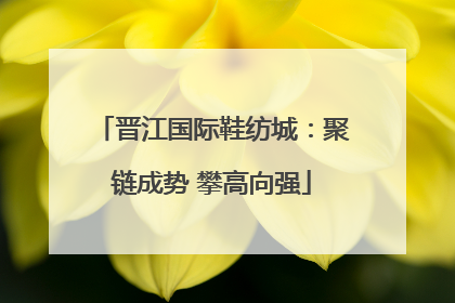 晋江国际鞋纺城：聚链成势 攀高向强