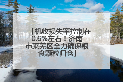 机收损失率控制在0.6%左右！济南市莱芜区全力确保粮食颗粒归仓