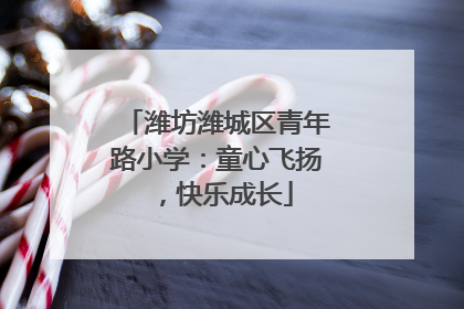 潍坊潍城区青年路小学：童心飞扬，快乐成长