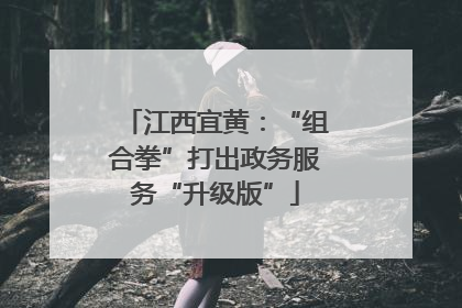 江西宜黄：“组合拳”打出政务服务“升级版”
