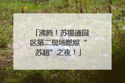 沸腾！苏锡通园区第二现场燃爆“苏超”之夜！