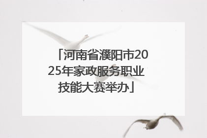 河南省濮阳市2025年家政服务职业技能大赛举办