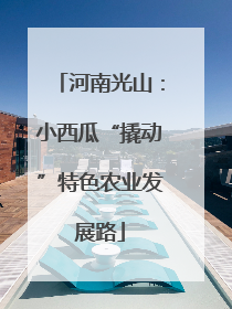河南光山：小西瓜“撬动”特色农业发展路