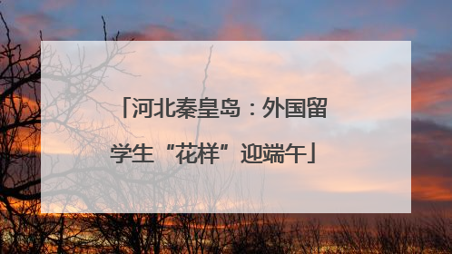 河北秦皇岛：外国留学生“花样”迎端午