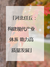 河北任丘：构建现代产业体系 助力高质量发展