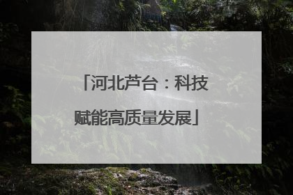 河北芦台：科技赋能高质量发展