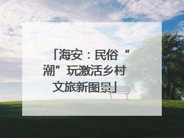 海安：民俗“潮”玩激活乡村文旅新图景