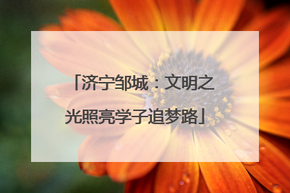 济宁邹城：文明之光照亮学子追梦路