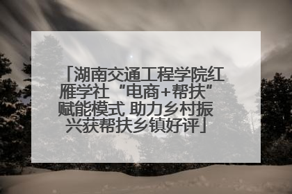 湖南交通工程学院红雁学社“电商+帮扶”赋能模式 助力乡村振兴获帮扶乡镇好评