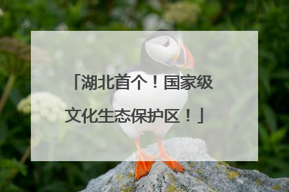 湖北首个！国家级文化生态保护区！