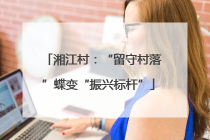 湘江村：“留守村落”蝶变“振兴标杆”