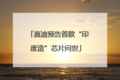 莫迪预告首款“印度造”芯片问世
