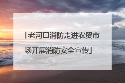老河口消防走进农贸市场开展消防安全宣传