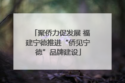 聚侨力促发展 福建宁德推进“侨见宁德”品牌建设