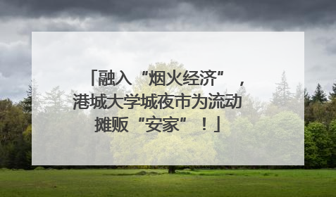 融入“烟火经济”，港城大学城夜市为流动摊贩“安家”！