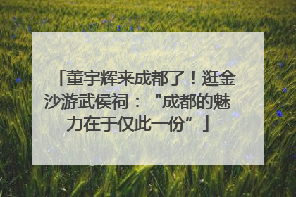 董宇辉来成都了！逛金沙游武侯祠：“成都的魅力在于仅此一份”