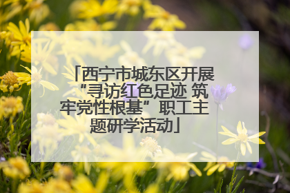 西宁市城东区开展“寻访红色足迹 筑牢党性根基”职工主题研学活动