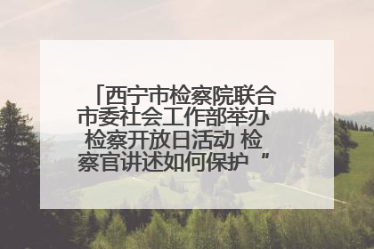 西宁市检察院联合市委社会工作部举办检察开放日活动 检察官讲述如何保护“少年的你”