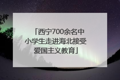 西宁700余名中小学生走进海北接受爱国主义教育