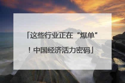 这些行业正在“爆单”！中国经济活力密码