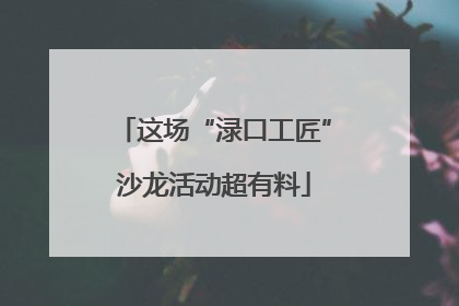 这场“渌口工匠”沙龙活动超有料