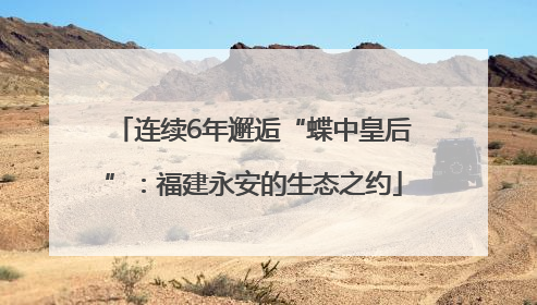 连续6年邂逅“蝶中皇后”：福建永安的生态之约