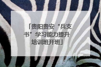 贵阳贵安“兵支书”学习能力提升培训班开班