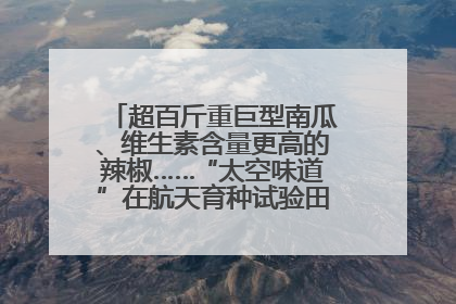 超百斤重巨型南瓜、维生素含量更高的辣椒……“太空味道”在航天育种试验田里拔节生长