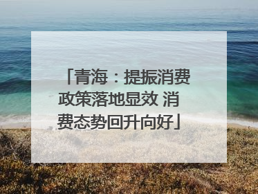 青海：提振消费政策落地显效 消费态势回升向好