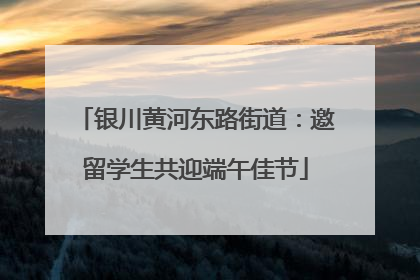 银川黄河东路街道：邀留学生共迎端午佳节
