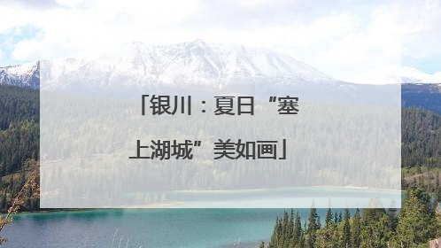 银川：夏日“塞上湖城”美如画