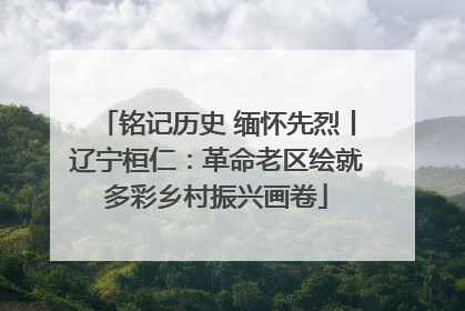 铭记历史 缅怀先烈丨辽宁桓仁：革命老区绘就多彩乡村振兴画卷