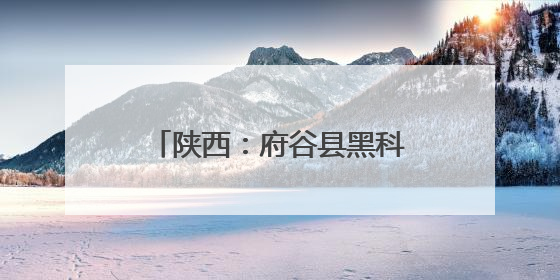 陕西：府谷县黑科技“水利全开” 智慧脑“精准防灾”