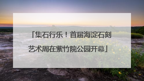 集石行乐！首届海淀石刻艺术周在紫竹院公园开幕