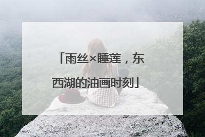 雨丝×睡莲，东西湖的油画时刻