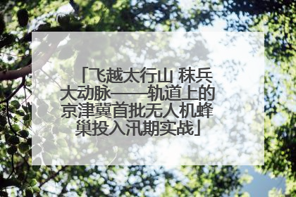 飞越太行山 秣兵大动脉——轨道上的京津冀首批无人机蜂巢投入汛期实战