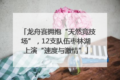 龙舟赛拥抱“天然竞技场”，12支队伍枣林湖上演“速度与激情”