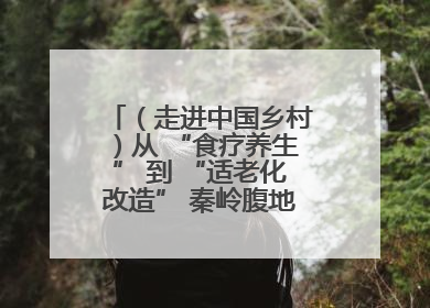 （走进中国乡村）从 “食疗养生” 到 “适老化改造” 秦岭腹地成康养“福地”