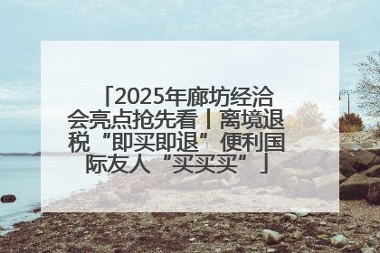 2025年廊坊经洽会亮点抢先看丨离境退税“即买即退”便利国际友人“买买买”