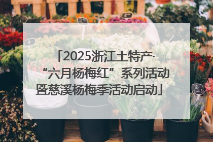 2025浙江土特产·“六月杨梅红”系列活动暨慈溪杨梅季活动启动