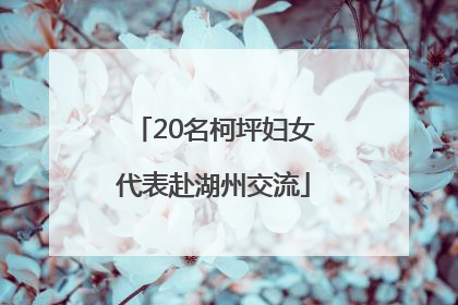 20名柯坪妇女代表赴湖州交流