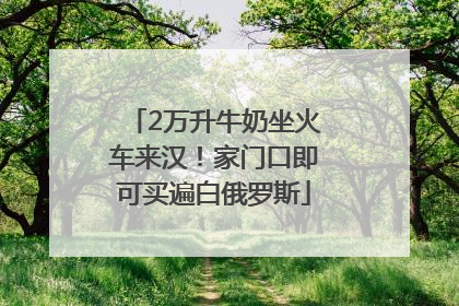 2万升牛奶坐火车来汉！家门口即可买遍白俄罗斯